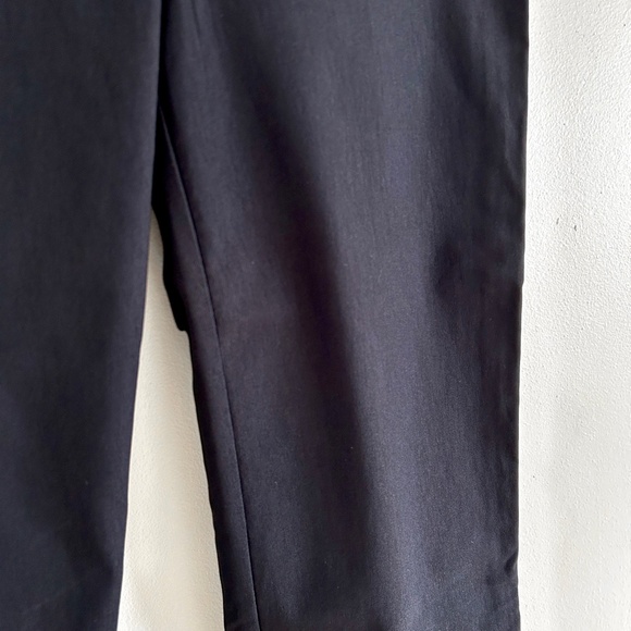 Laura Petites City Fit Lace Trim Pants Black Straight Cut Stretch Size 6 - Picture 3 of 9